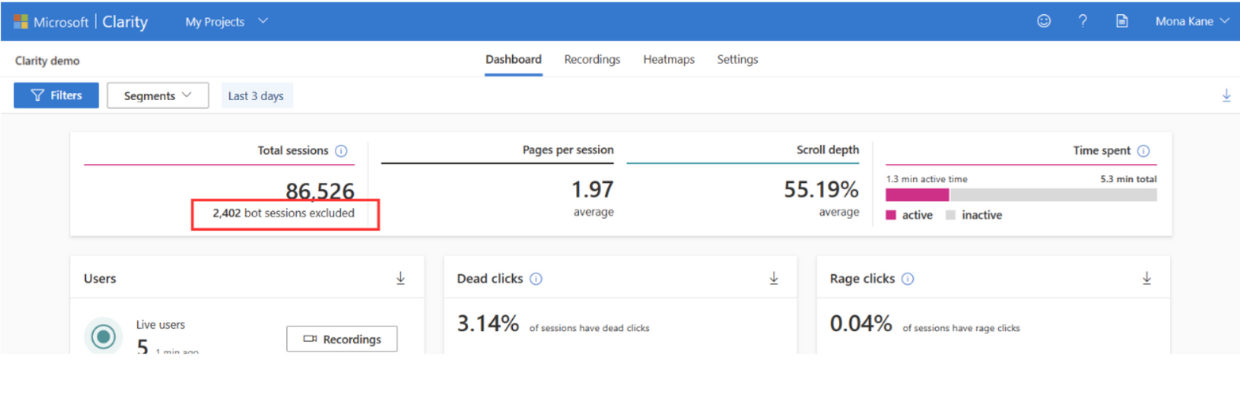 Copilot in Microsoft Clarity - Understand your customers